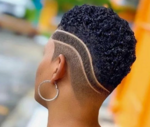Side shaved with double fade line