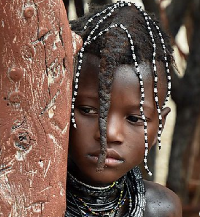 African kids tribal braids