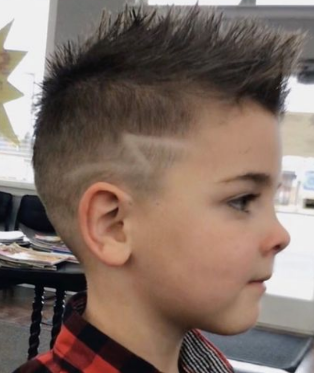 Kids Z-waved Spike Mohawk Hairstyle