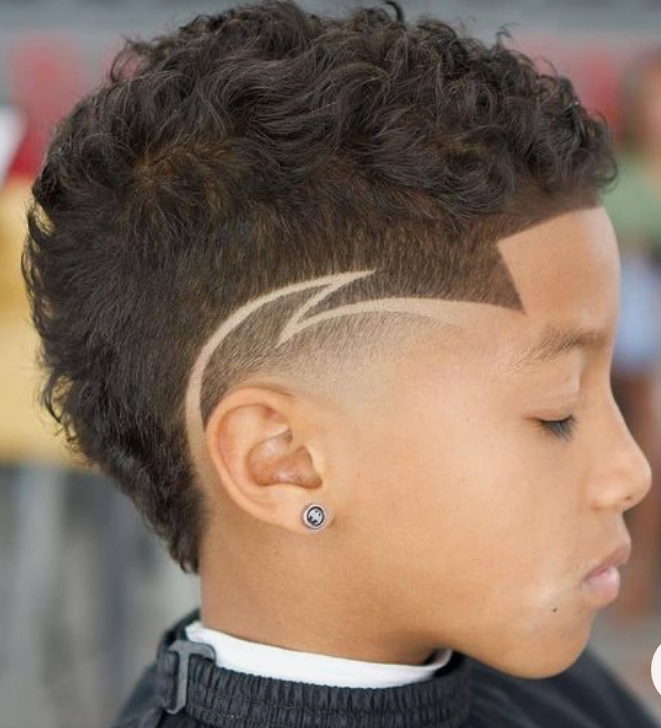 Box wave fade haircut for kids