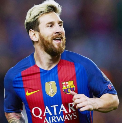 Lionel Messi's Blonde Hairstyle