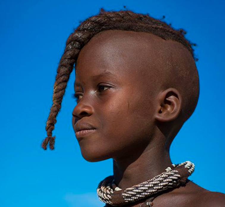 Himba kids frontal braids